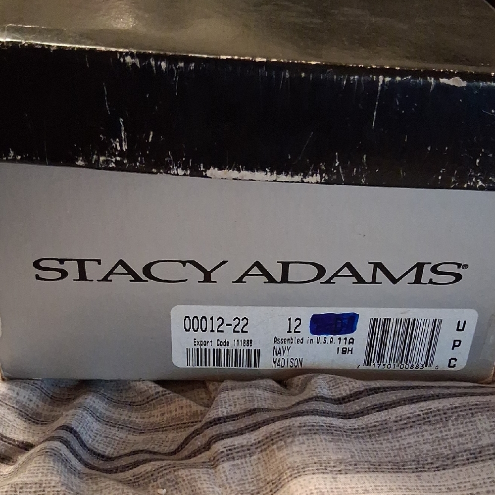 Stacy Adams Navy Madison Shoes